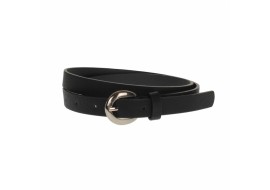 Curea dama, casual-eleganta, din piele ecologica, latime 1.8 cm, negru - CKD031